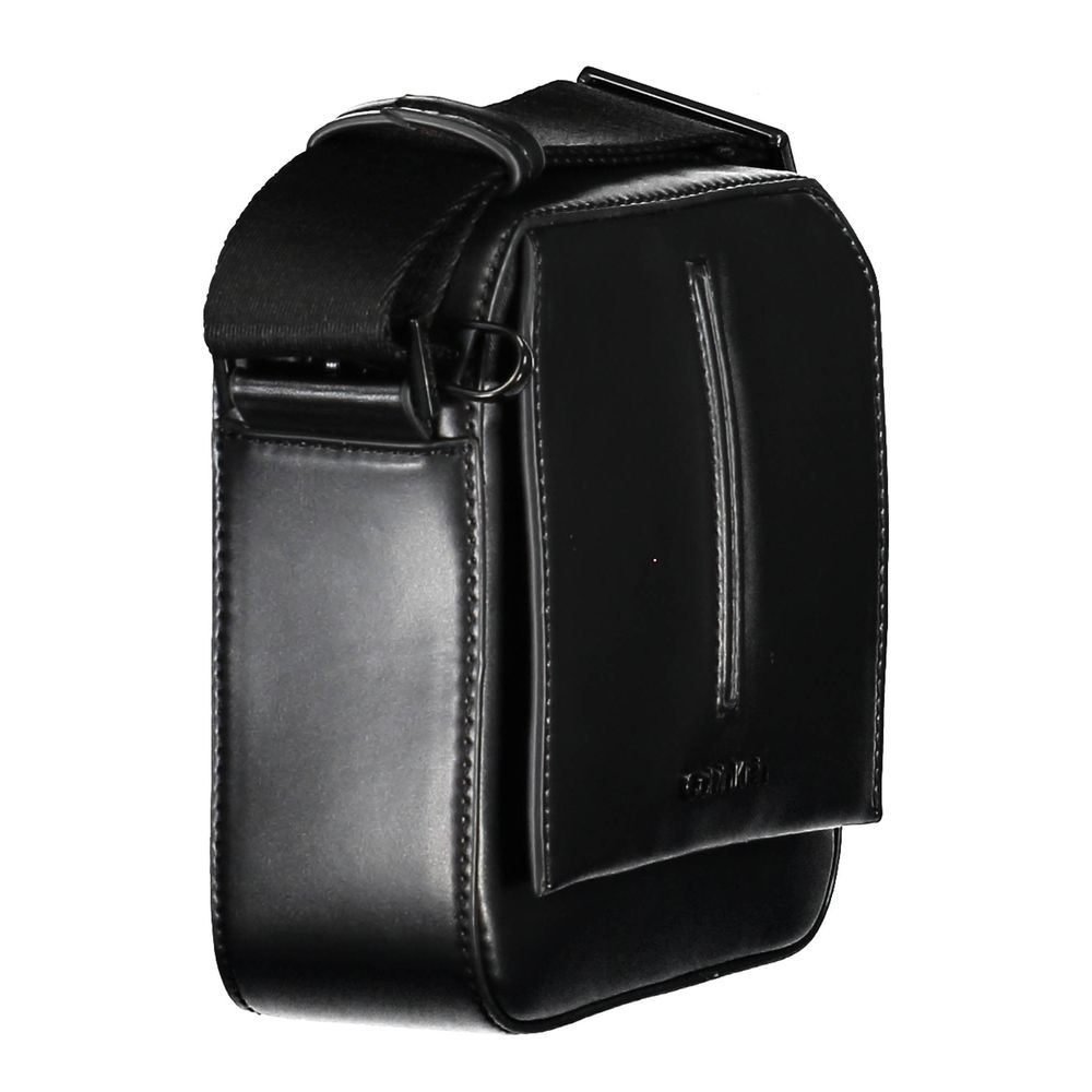 Bolso de hombro Calvin Klein de poliéster negro