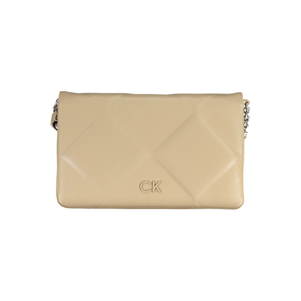 Sac à main en polyester beige Calvin Klein