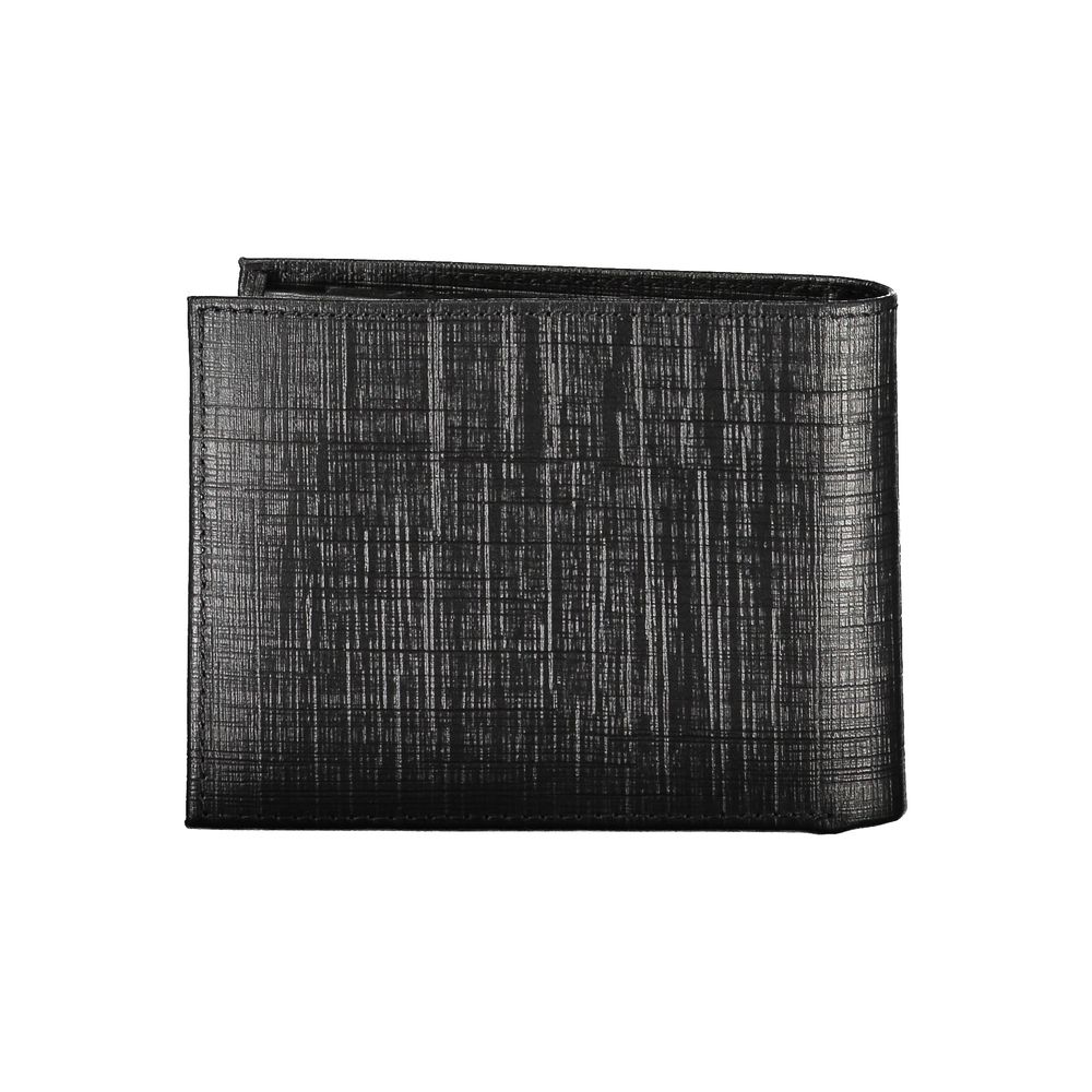 Portefeuille en cuir noir Calvin Klein