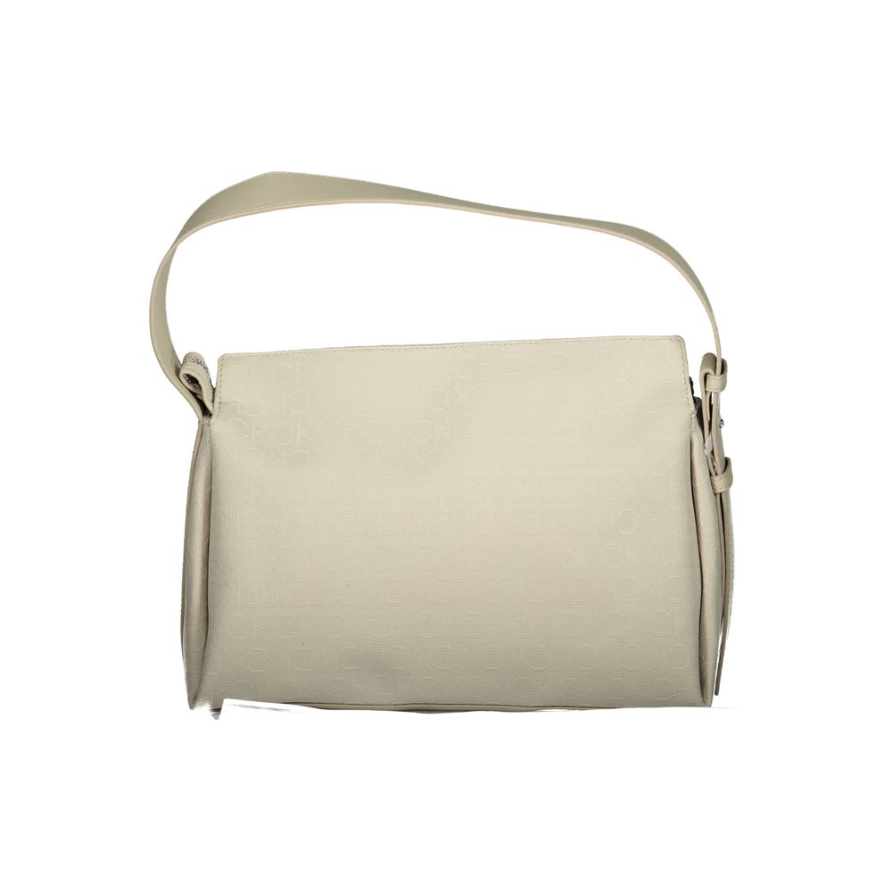 Sac à main en polyester beige Calvin Klein