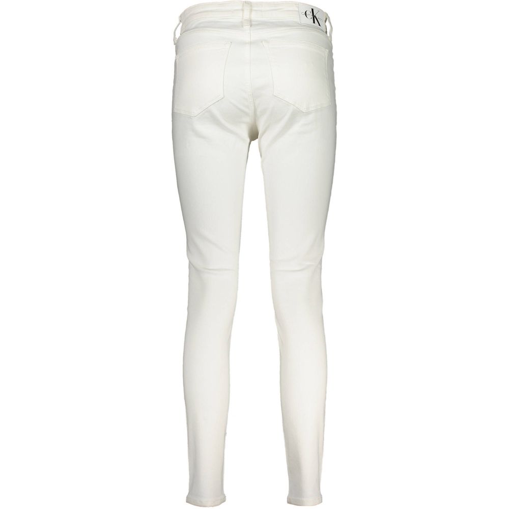 Jean et pantalon en coton blanc Calvin Klein