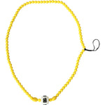 Dolce &amp; Gabbana Yellow Beaded Chain DG Logo Charm Accessory Necklace