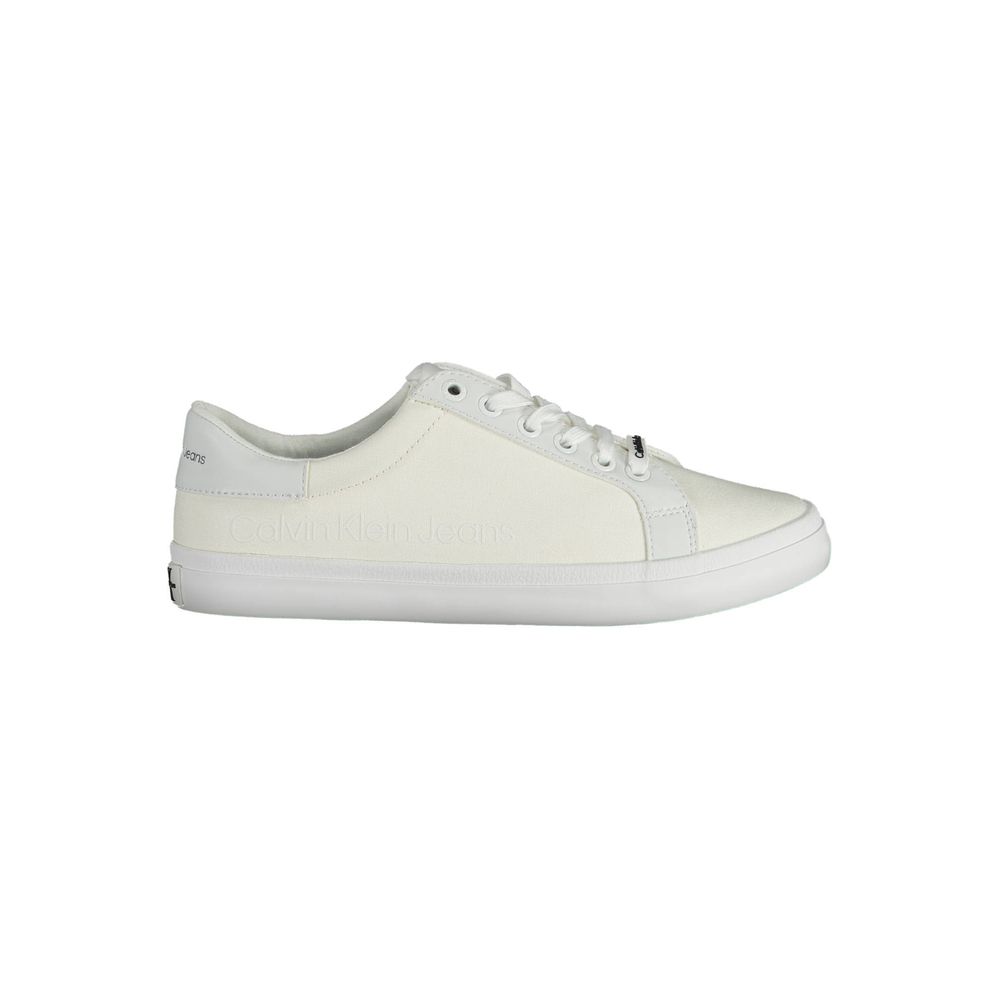 Baskets en coton blanc Calvin Klein