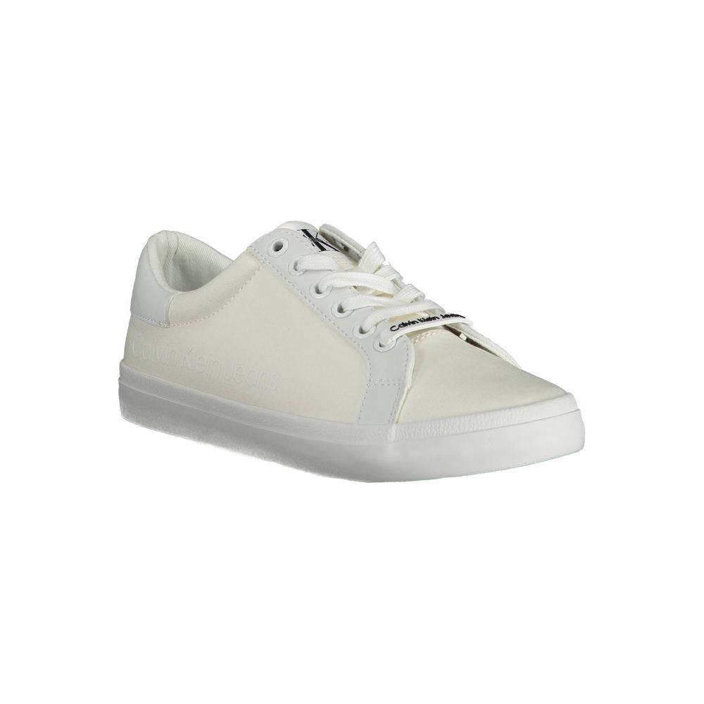Baskets en coton blanc Calvin Klein