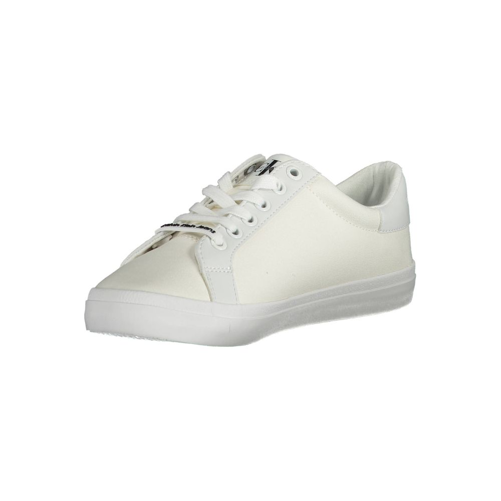 Baskets en coton blanc Calvin Klein