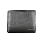 Portefeuille en cuir noir Calvin Klein