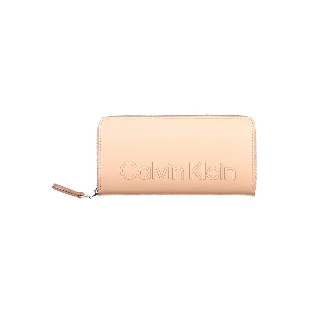 Portefeuille Calvin Klein en polyester rose