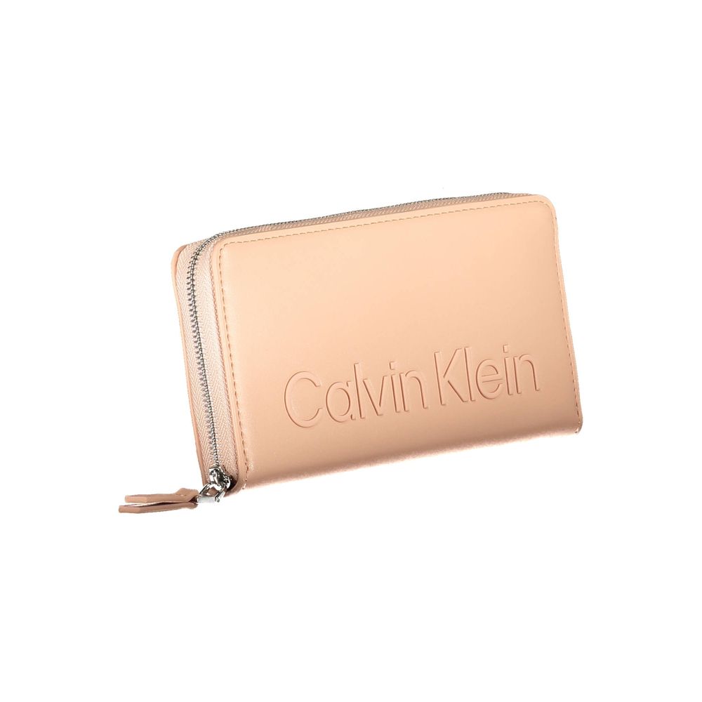Portefeuille Calvin Klein en polyester rose