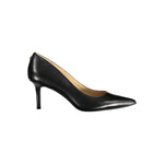 Chaussures plates en cuir noir Ralph Lauren
