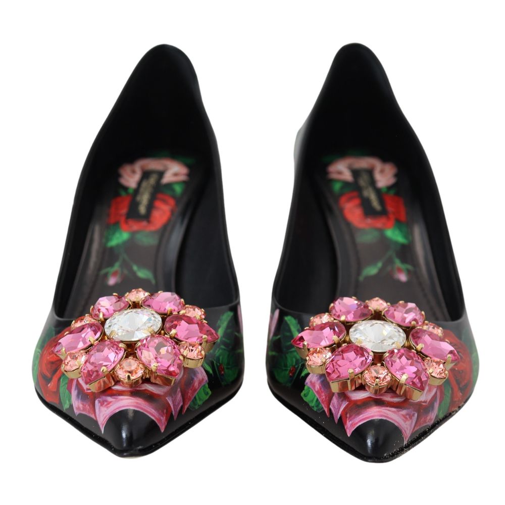Dolce &amp; Gabbana Black Leather Pump
