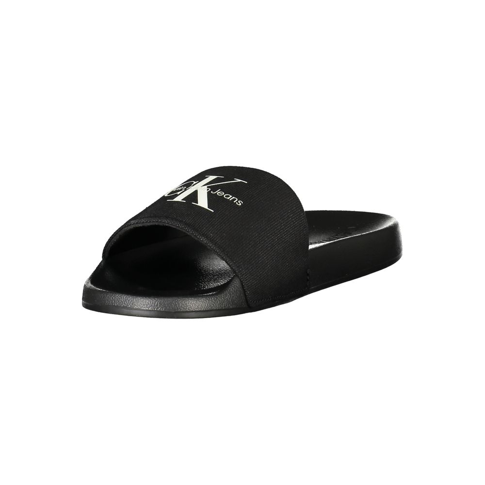 Sandale noire en polyester Calvin Klein