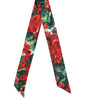 Dolce &amp; Gabbana Multicolor Floral Silk Skinny Neck Wrap Scarf