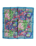 Dolce &amp; Gabbana Multicolor Floral Print Square Foulard Scarf