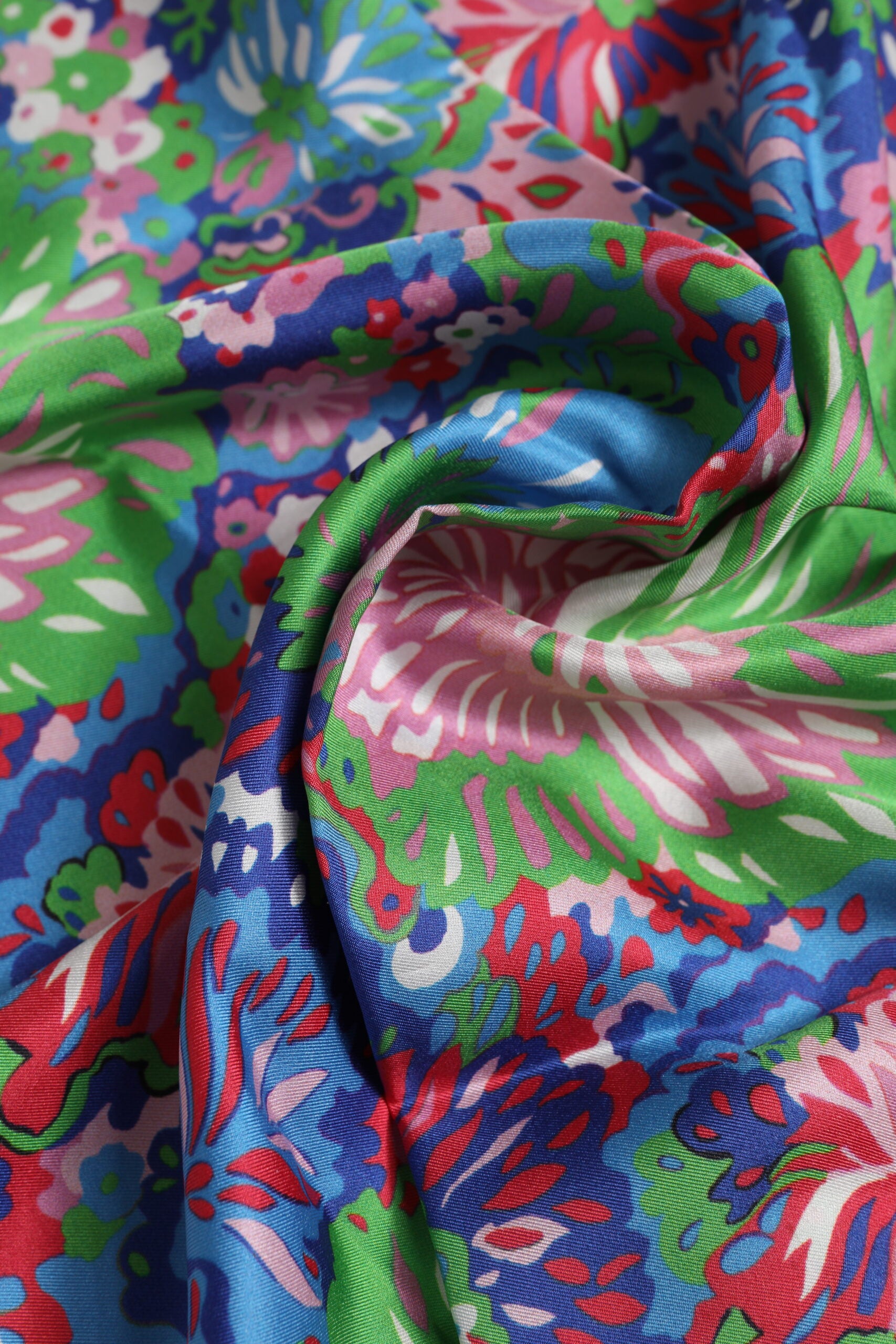 Dolce &amp; Gabbana Multicolor Floral Print Square Foulard Scarf
