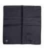 Dolce & Gabbana Blue DG Crown Silk Square Men Foulard Scarf