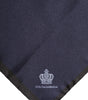 Dolce & Gabbana Blue DG Crown Silk Square Men Foulard Scarf