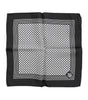 Dolce &amp; Gabbana Black White Patterned Square Men Foulard Scarf