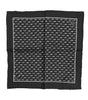 Foulard carré en soie Dolce & Gabbana pour homme, motif hippocampe noir