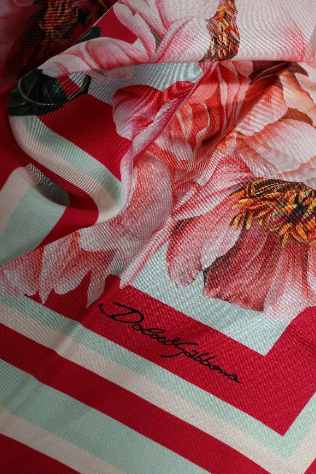 Dolce &amp; Gabbana Multicolor Floral Modal Square Foulard Scarf