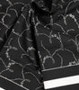 Foulard carré imprimé noir et blanc Dolce & Gabbana pour homme