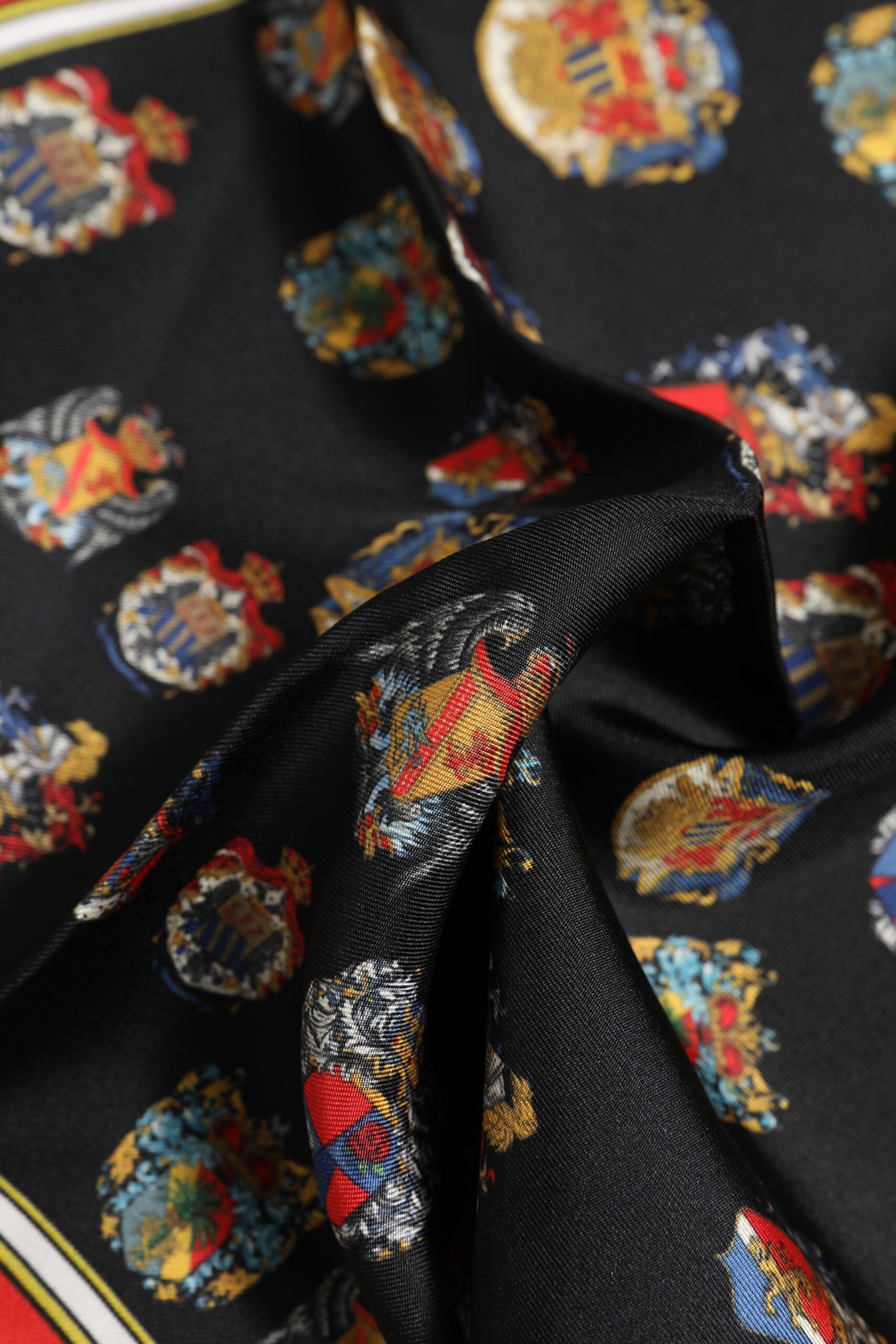 Foulard carré en soie multicolore Dolce & Gabbana pour homme