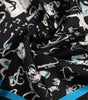 Dolce & Gabbana Black Jazz Club Silk Square Men Foulard Scarf