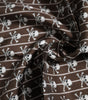 Dolce & Gabbana Brown Skull Silk Square Men Foulard Scarf