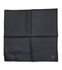 Dolce & Gabbana Dark Gray DG Crown Silk Square Foulard Scarf