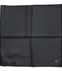 Dolce & Gabbana Dark Gray DG Crown Silk Square Foulard Scarf