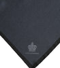 Dolce & Gabbana Dark Gray DG Crown Silk Square Foulard Scarf