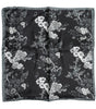 Dolce & Gabbana Black Floral Silk Square Foulard Scarf