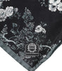Dolce & Gabbana Black Floral Silk Square Foulard Scarf