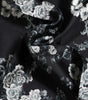 Dolce & Gabbana Black Floral Silk Square Foulard Scarf