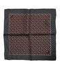 Dolce &amp; Gabbana Maroon Cocktail Silk Square Foulard Scarf