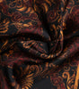 Dolce & Gabbana Black Floral Silk Square Men Foulard Scarf