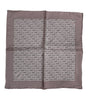 Dolce & Gabbana Brown Sea Horse Silk Square Foulard Scarf