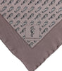 Dolce & Gabbana Brown Sea Horse Silk Square Foulard Scarf