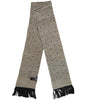 Dolce & Gabbana Gray Skulls Silk Fringes Men Foulard Scarf