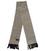 Dolce & Gabbana Gray Skulls Silk Fringes Men Foulard Scarf