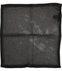 Dolce & Gabbana Black Patterned Cotton Square Foulard Scarf