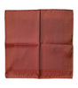 Dolce & Gabbana Orange Silk Square Men Foulard Scarf
