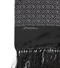 Dolce & Gabbana Black Patterned Fringes Men Foulard Scarf