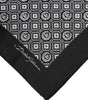 Dolce & Gabbana Black White Patterned Square Foulard Scarf