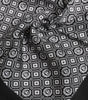 Dolce & Gabbana Black White Patterned Square Foulard Scarf