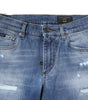 Dolce & Gabbana Blue Washed Cotton Skinny Men Denim Jeans