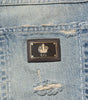 Dolce & Gabbana Light Blue Tattered Straight Men Denim Jeans