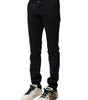 Dolce & Gabbana Black Cotton Slim Fit Men Denim Jeans