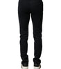 Dolce & Gabbana Black Cotton Slim Fit Men Denim Jeans