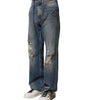 Dolce & Gabbana Blue Cotton Tattered Men Denim Jeans