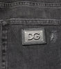 Dolce & Gabbana Black Washed Tattered Slim Fit Denim Jeans